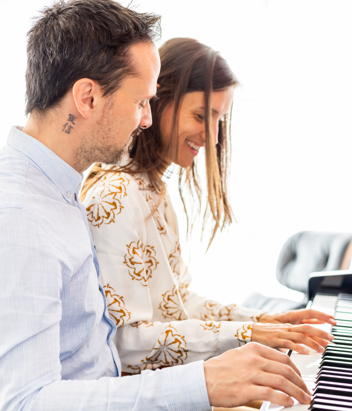 Sarah Salomée et Jean-Luc De Wachter au piano